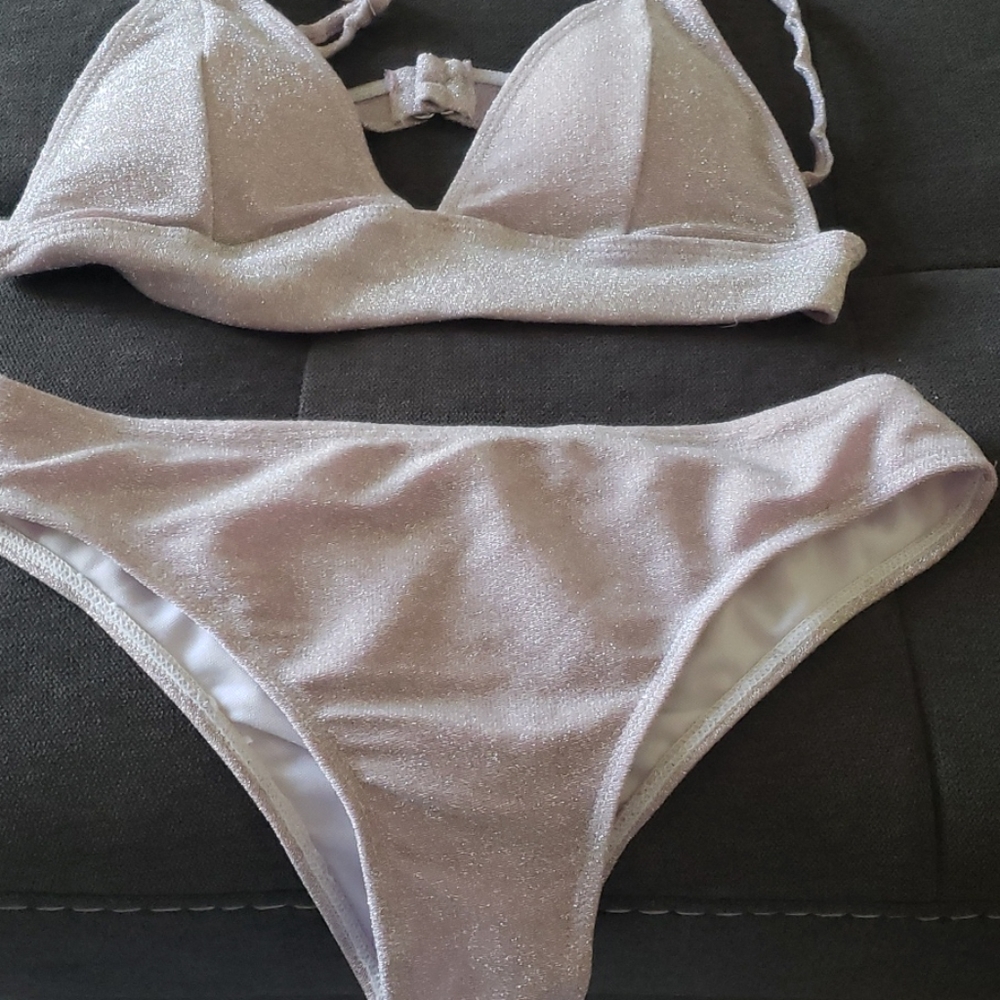 2 piece lilac with sparkle